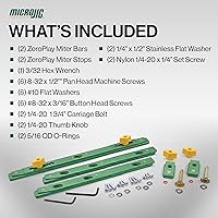 Vista 6 de Microjig ZP750-B2S2 Zeroplay - Barra de inglete (2 unidades) - Más vendido (nuevo, actualizado)