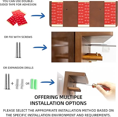 Miniatura 4 de NEOUZA Soporte para accesorios de café expreso, organizador de pared para distribuidor de manipulación de café de 51532.283 in, estante de