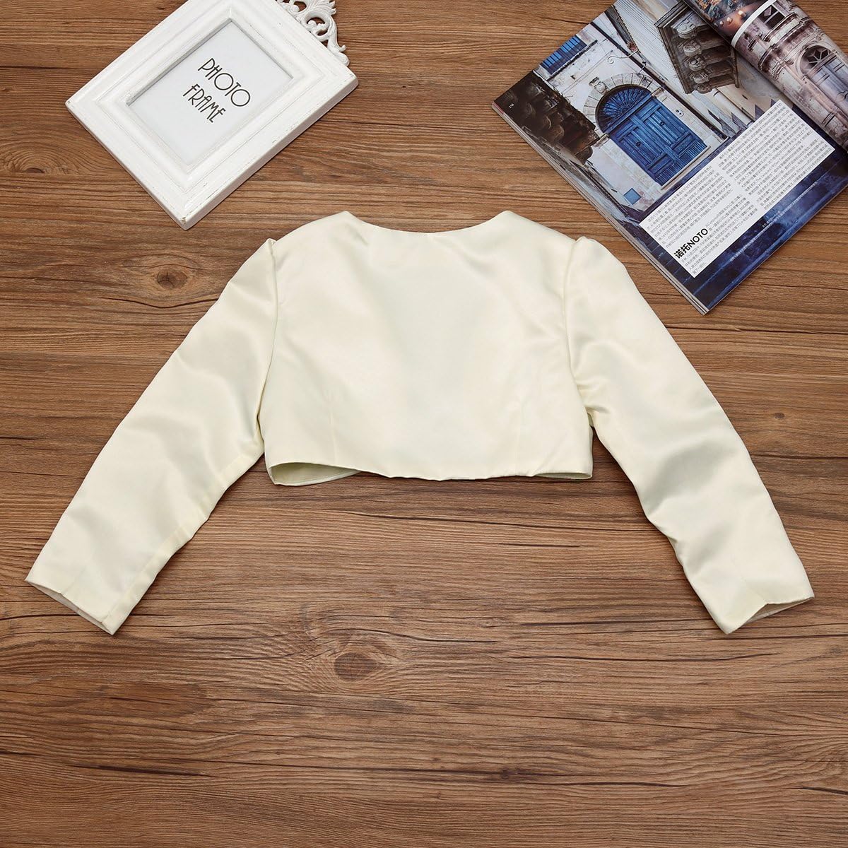 Boléro Dentelle Fille - Manches Longues - Pour Mariage, Baptême, Cérémonie - Cardigan élégant