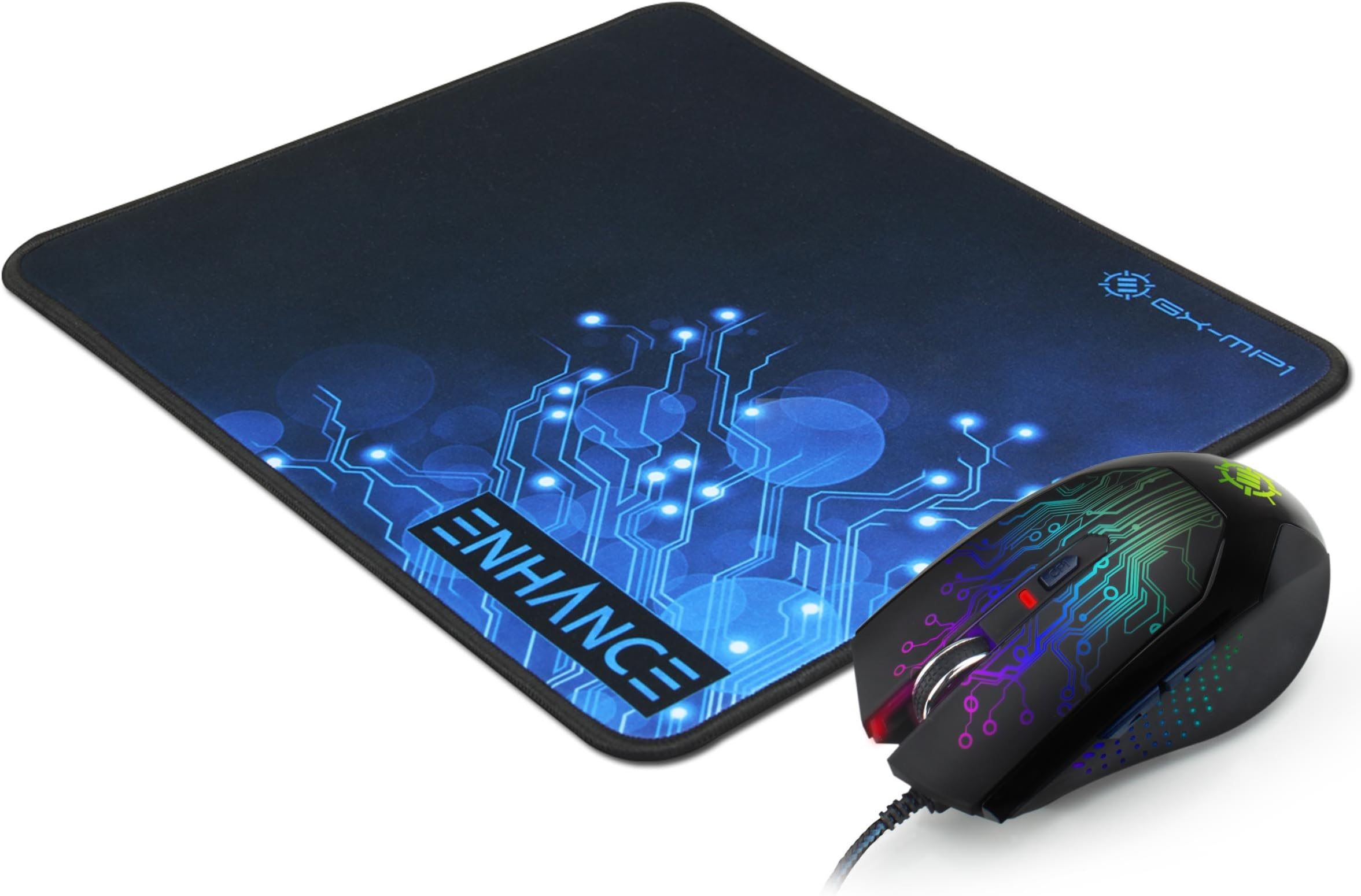 Stopert Topographic Large Gaming Mouse Pad, Extended XL Computer Mousepad With Stitched Edges And Non-Slip Rubber Base, 31.5x11.8 Inch, 1lb, 3mm Thick