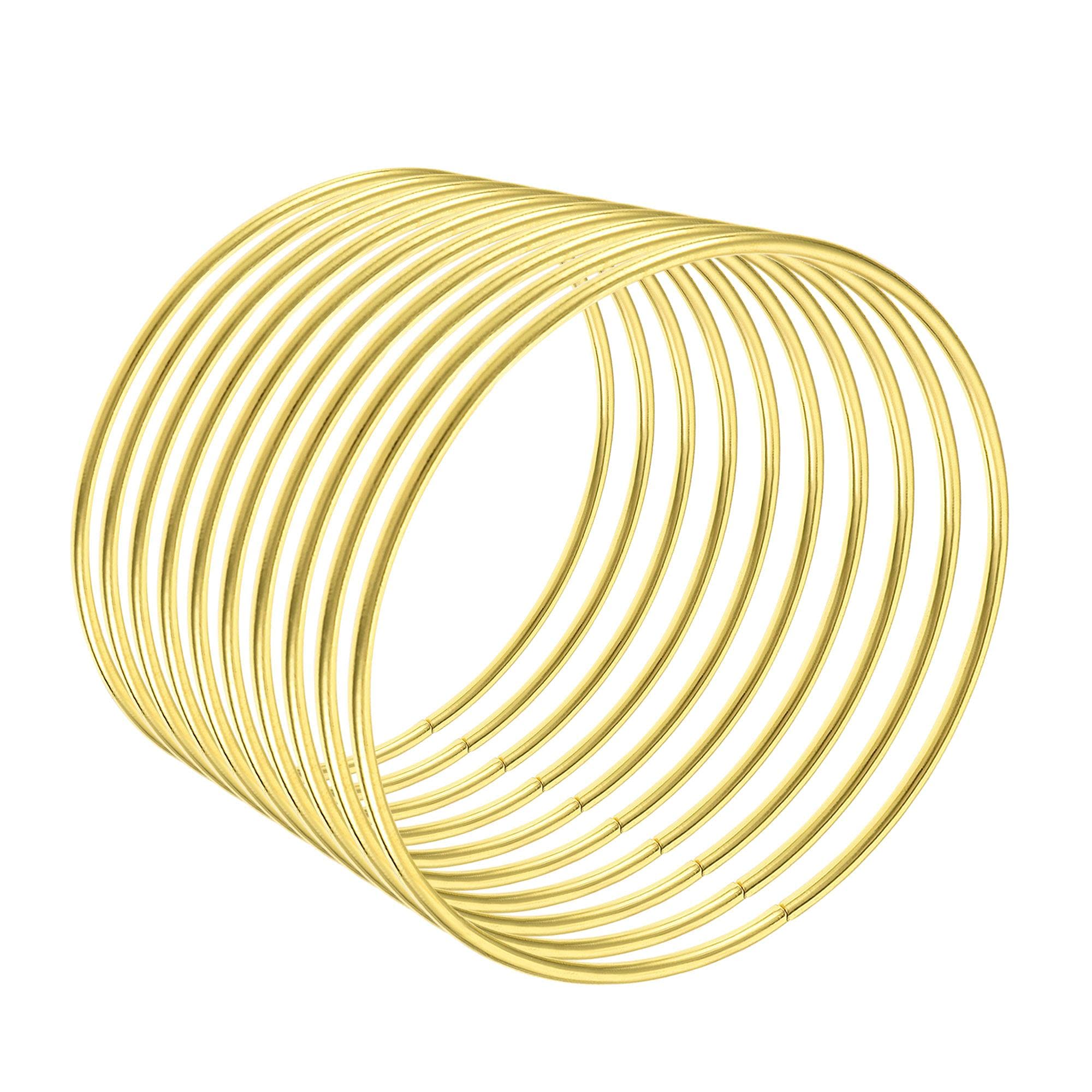 sourcing map Metal Craft Hoops Rings 100mm(4") OD for DIY Wreaths, Macrame Projects 10pcs
