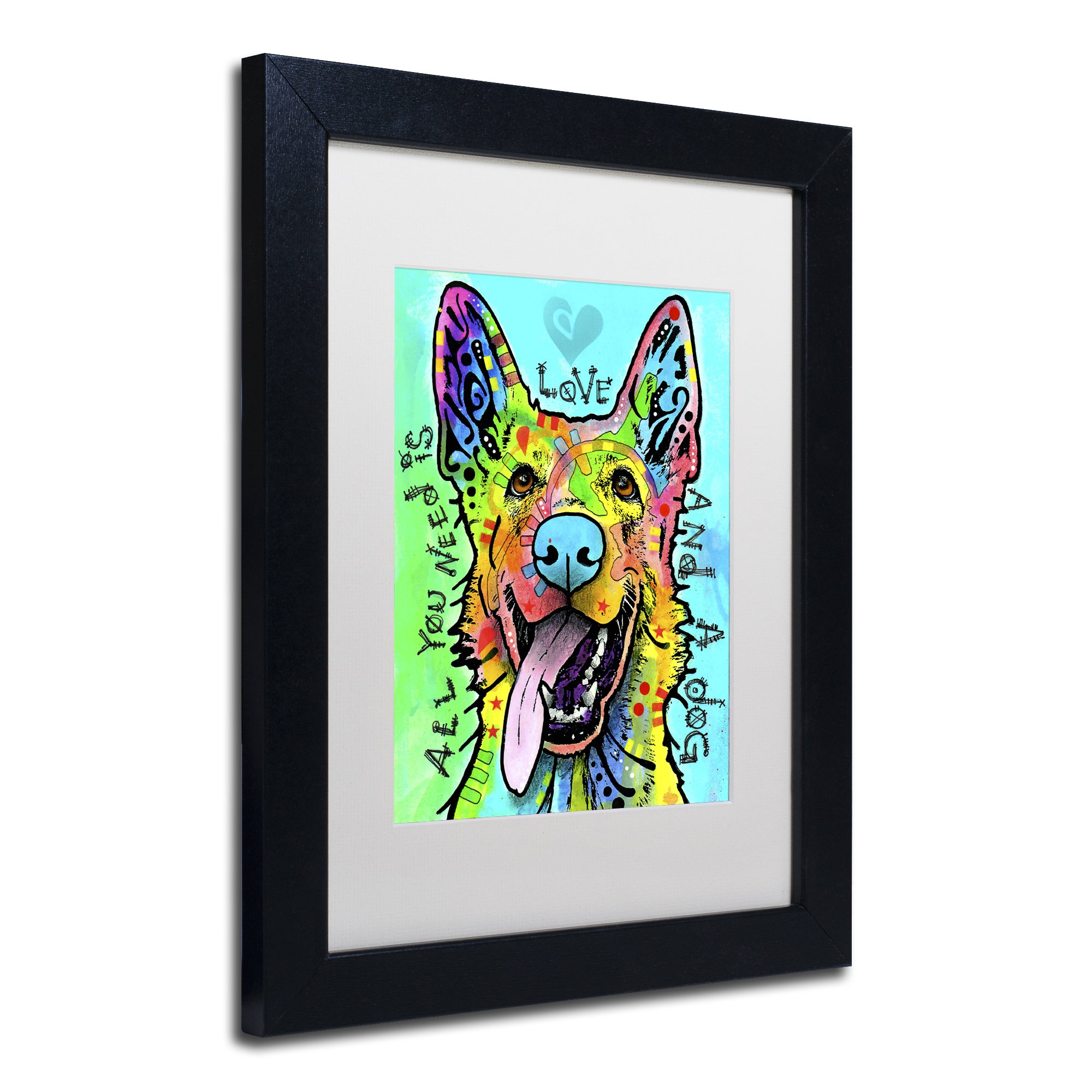 aloveページ Trademark Fine Art ALI2597-B1114MF Love & A Dog by Dean Russo