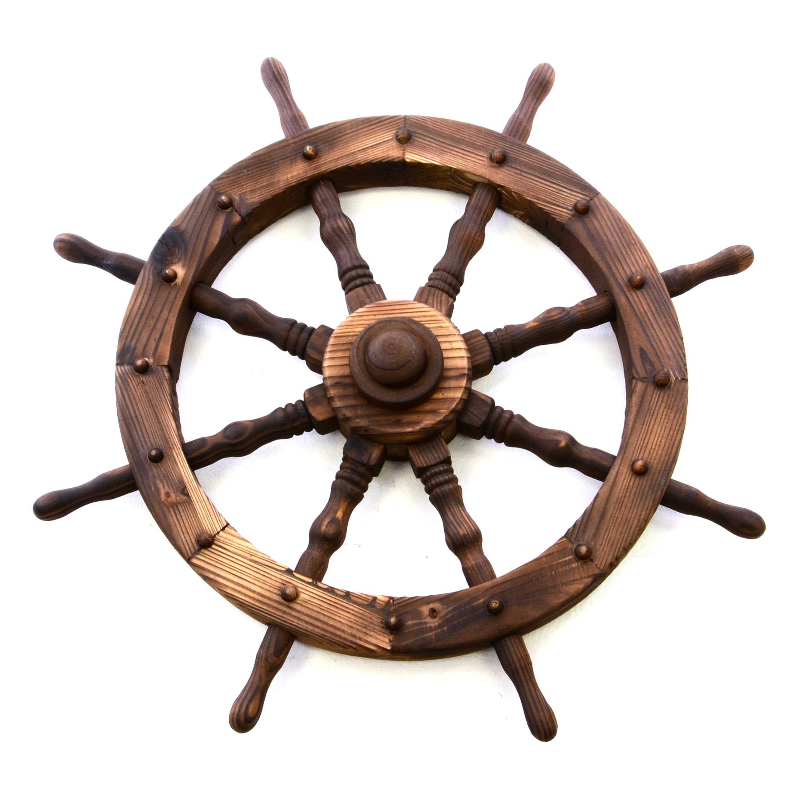 NEXOS Steuerrad „NEPTUN“ Ø 80 cm - Farbe Braun