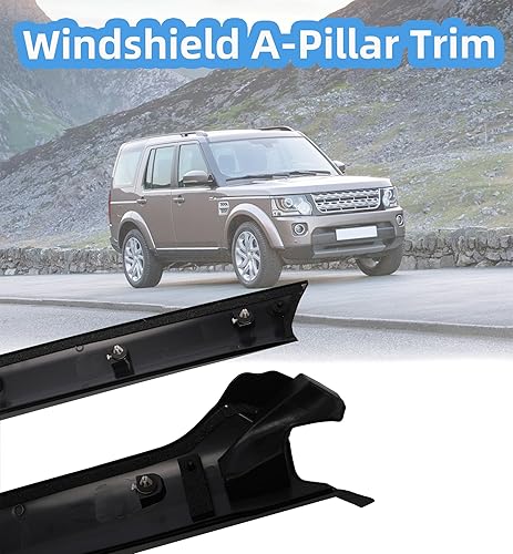 Miniatura 6 de Par de molduras para parabrisas izquierdo y derecho para Land Rover LR3 LR4 2005-2016, parte delantera del conductor y del pasajero Panel de moldura