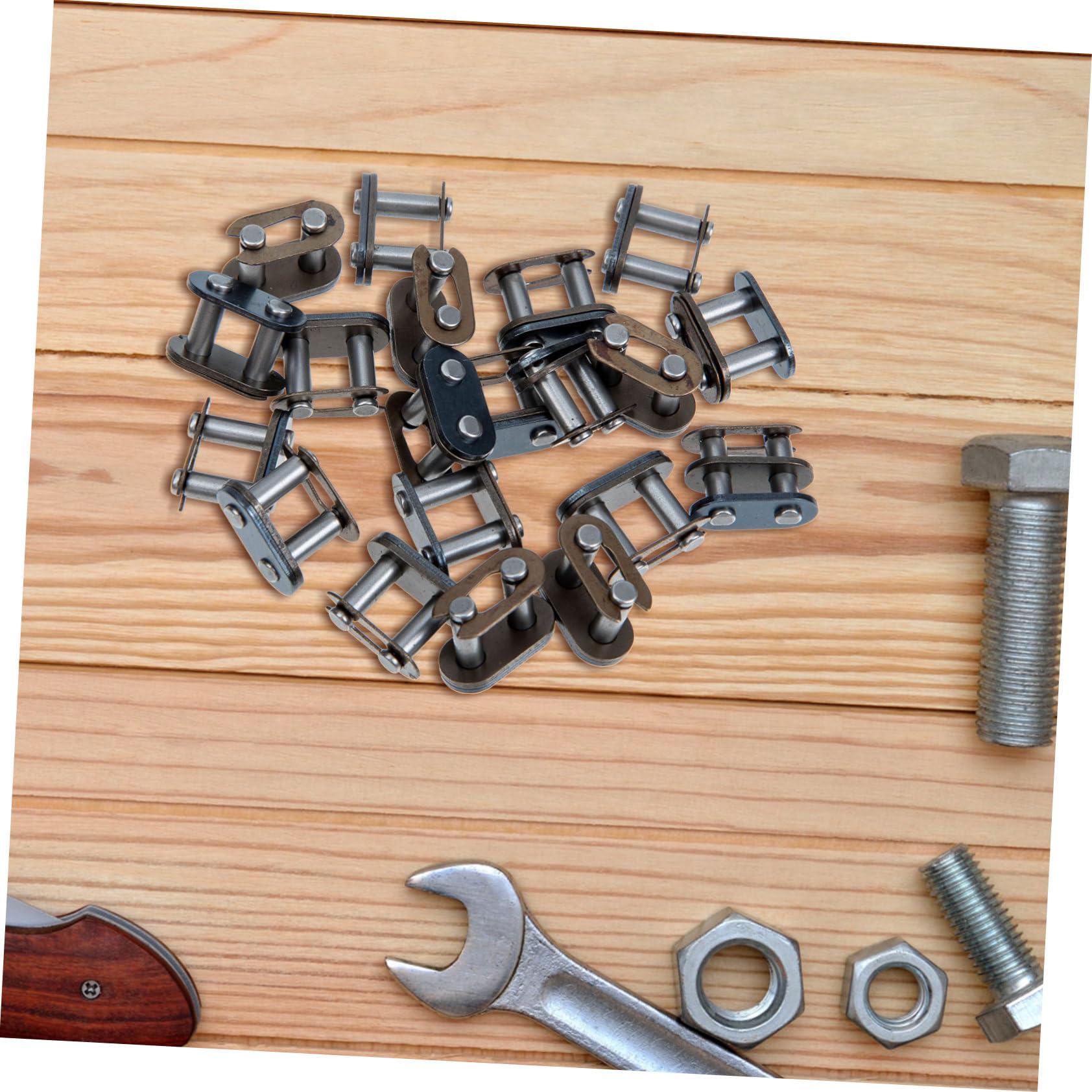 Mobestech 100stücke Kettenverbinder Für Motorräder Langlebige Roller Chain Links Einfach Zu Verwenden Geeignet Für Atv Präzise Verarbeitung Robust Und Sicher