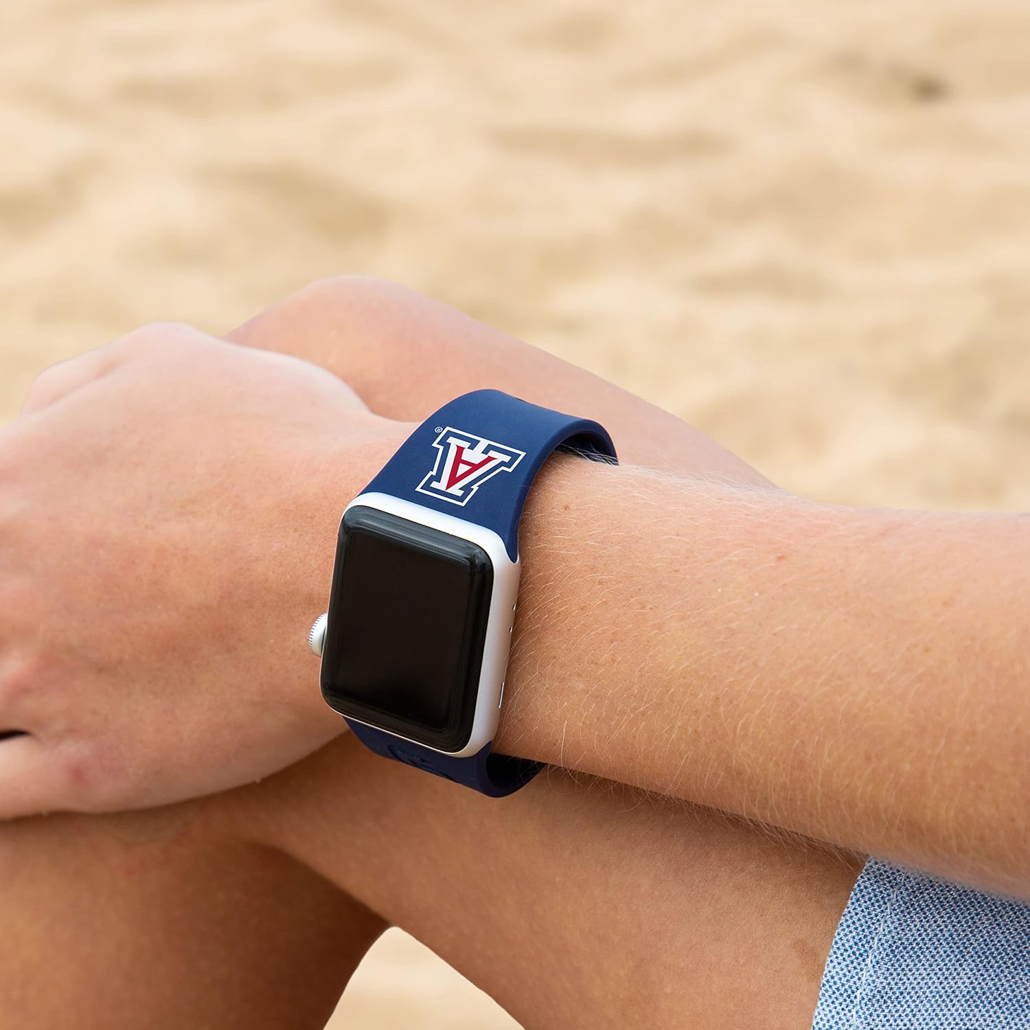 Affinity Bands Arizona WildcatsSilicone Sport Band compatible with Apple Watch