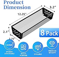 Vista 2 de Simple Trending Silverware Drawer Organizer, 8 Pack Utensil Organizer for Kitchen Drawers, Metal Storage for Spoons Forks Knives