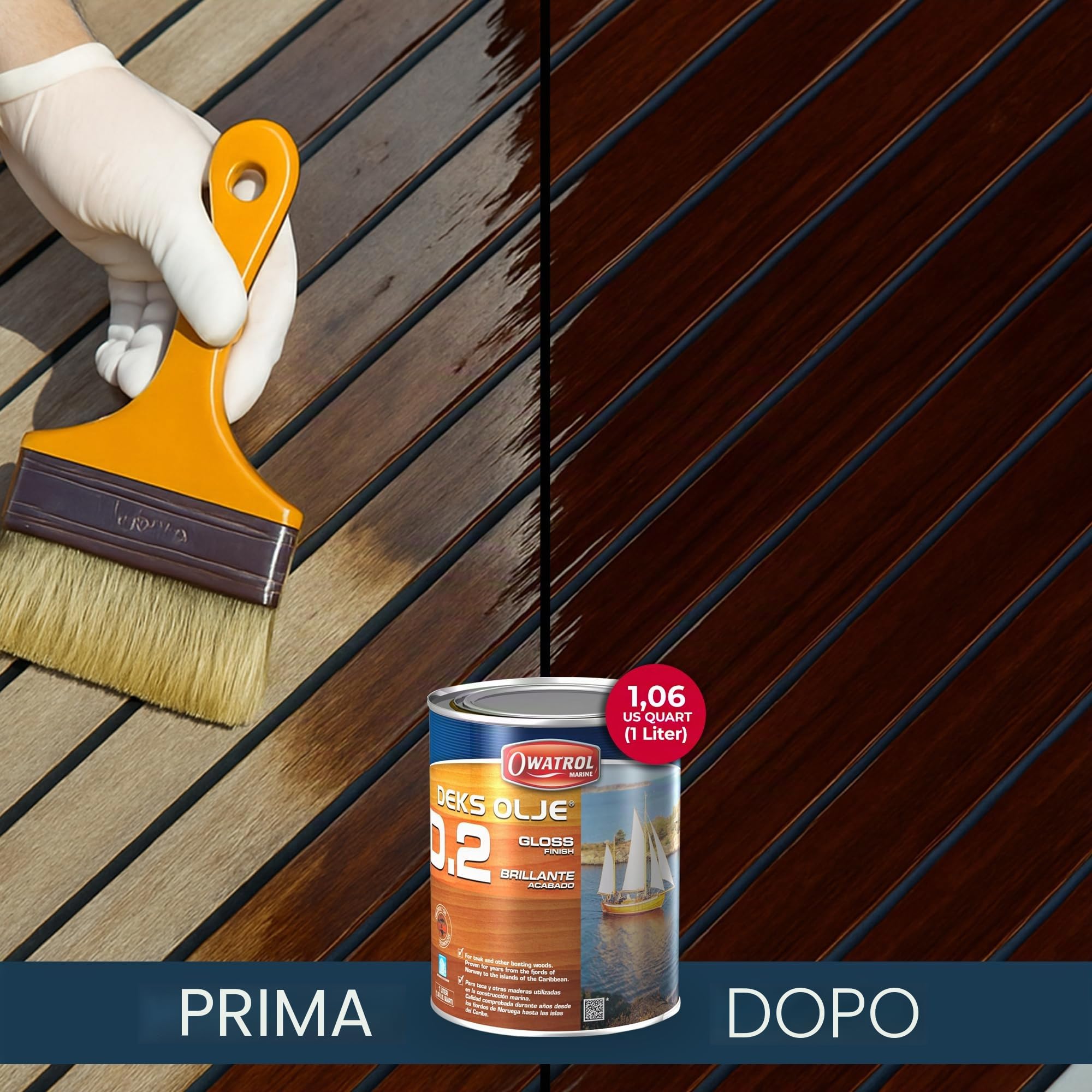 Owatrol Marine D2 - Vernice per barca, 1 l