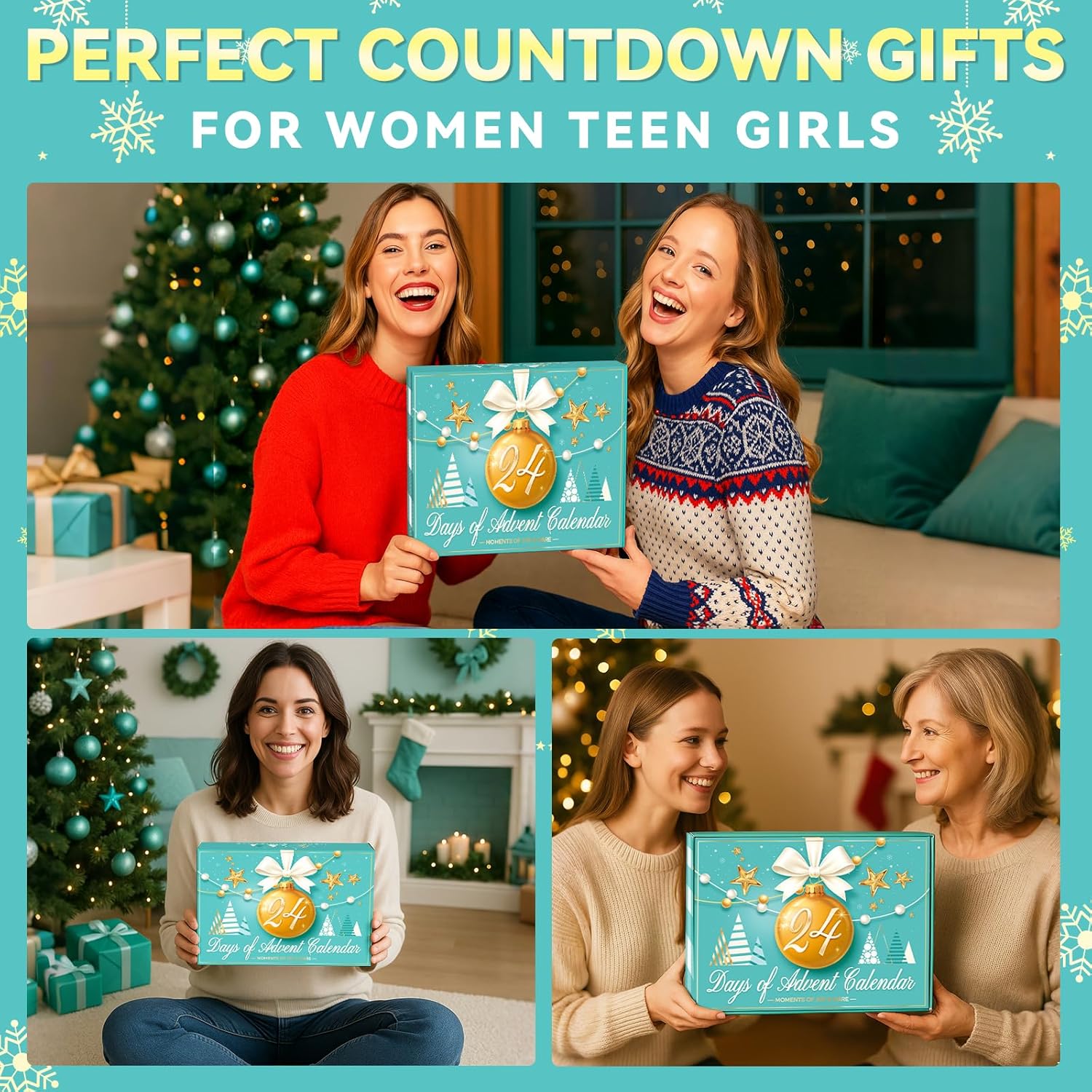 Advent Calendar 2025 Adult Women Teens, 24 Day Countdown Calendar with Christmas Tumbler Bath Salt Bomb Spa Gifts Christmas Basket Stuffers for Mom Wife Sister - Image 7