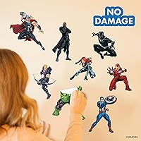Vista 32 de Wall Palz Marvel Miles Morales Wall Decal - Marvel Wall Stickers with 3D Augmented Reality Interaction - 21" Spider-Man Peel and Stick Bedroom Decor