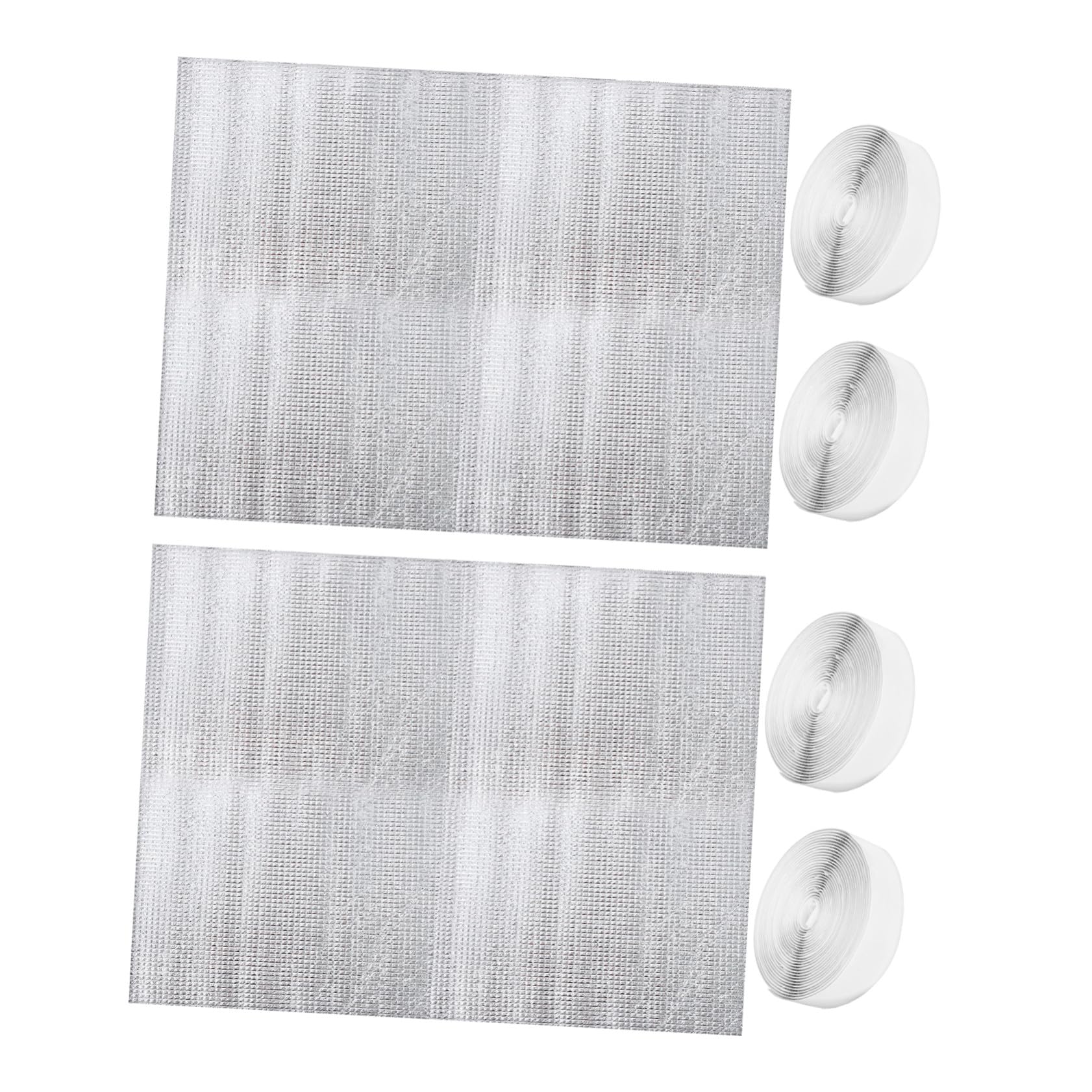 Hemobllo 2 Set Copertura Isolante per Apertura di Ventilazione Soffitta Protezione Termica Resistente per Apertura Soffitto Tenuta Ventilazione Casa Argento