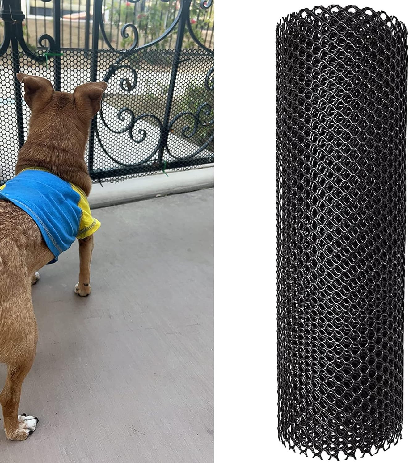 Balcony Rail Net Gate Netting for Dogs Cats Kids, Hexagonal