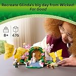 LEGO Wicked Glinda's Wedding Day Jouet de construction - Ensemble de jeu de simulation avec 2 minipoupées, 2 figurines animales et 2 papillons articulés - Blocs de construction pour enfants, 8+ - Cadeau pour filles et garçons - 75688