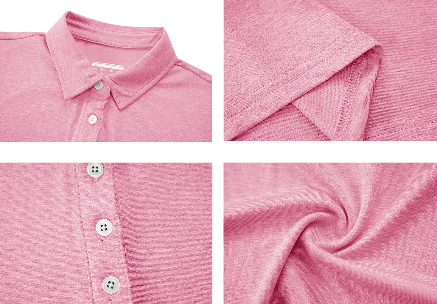 KEFITEVD Poloshirt Damen Kurzarm Funktionsshirt Performance T-Shirt Golf Polo Atmungsaktiv Schnelltrocknend Freizeitshirt