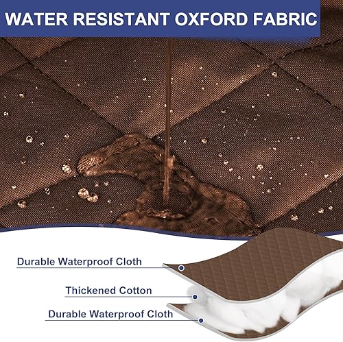 Miniatura 5 de Cortina magnética con aislamiento térmico para puerta de 30 x 80 pulgadas, tela Oxford acolchada con relleno de algodón grueso, cubierta de invierno