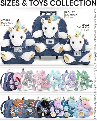Miniatura 7 de Naturally KIDS - Juguetes de unicornio morado para niñas de 4 a 6 años, mochila de unicornio para niños pequeños