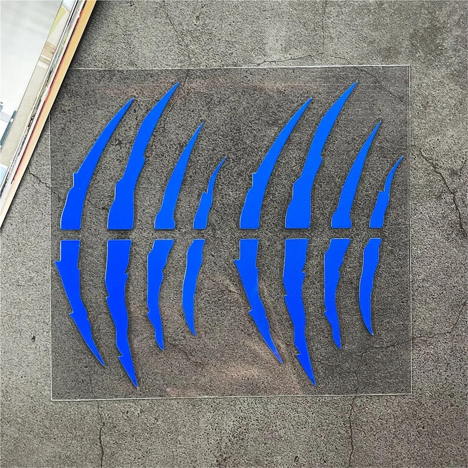 HAfgDJ 2PCS Ghost Claw Scratch Stripe Headlamp Body Decoration Motorcycle Fuel Tank Moto Helmet Accessories Car Stickers