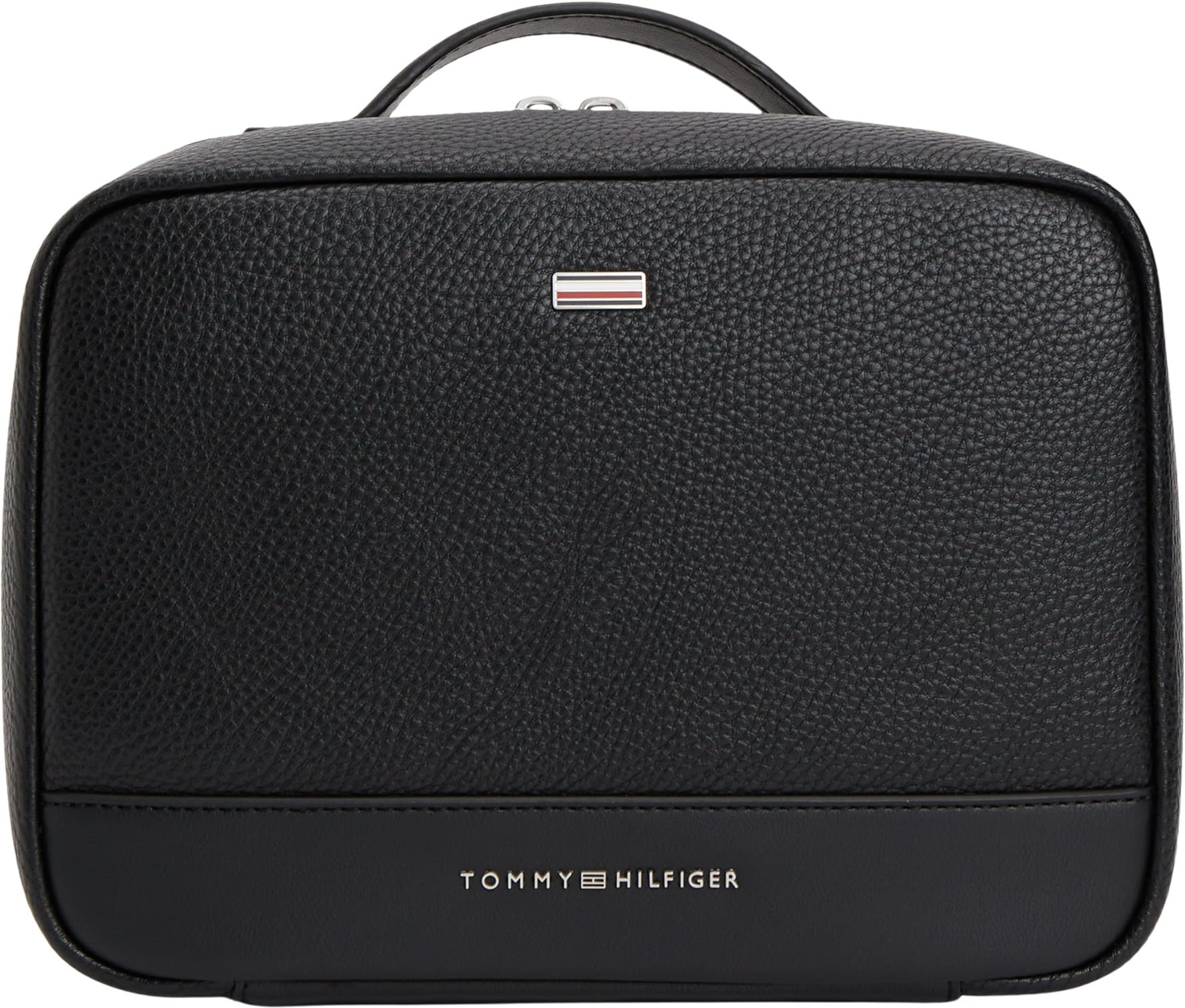 Tommy Hilfiger Men Th Central Travel Washbag AM0AM14550 Washbag, BLACK, One Size