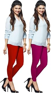 Women's Cotton Ankle Length Leggings - Pack of 2