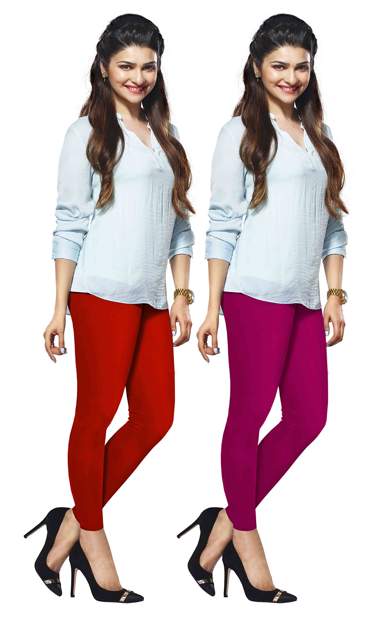 lux lyra Ankle Length Leggings, Pack of 2-picture-33