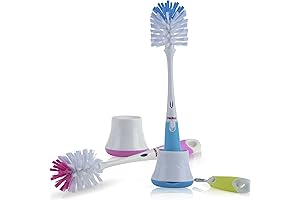 Nuby 2 in 1 Bottle and Lava Pacha De Bebe Brush with Stand