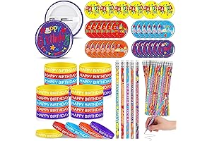Happy Birthday Pencils and Wristband Party Favors (Set of 24)