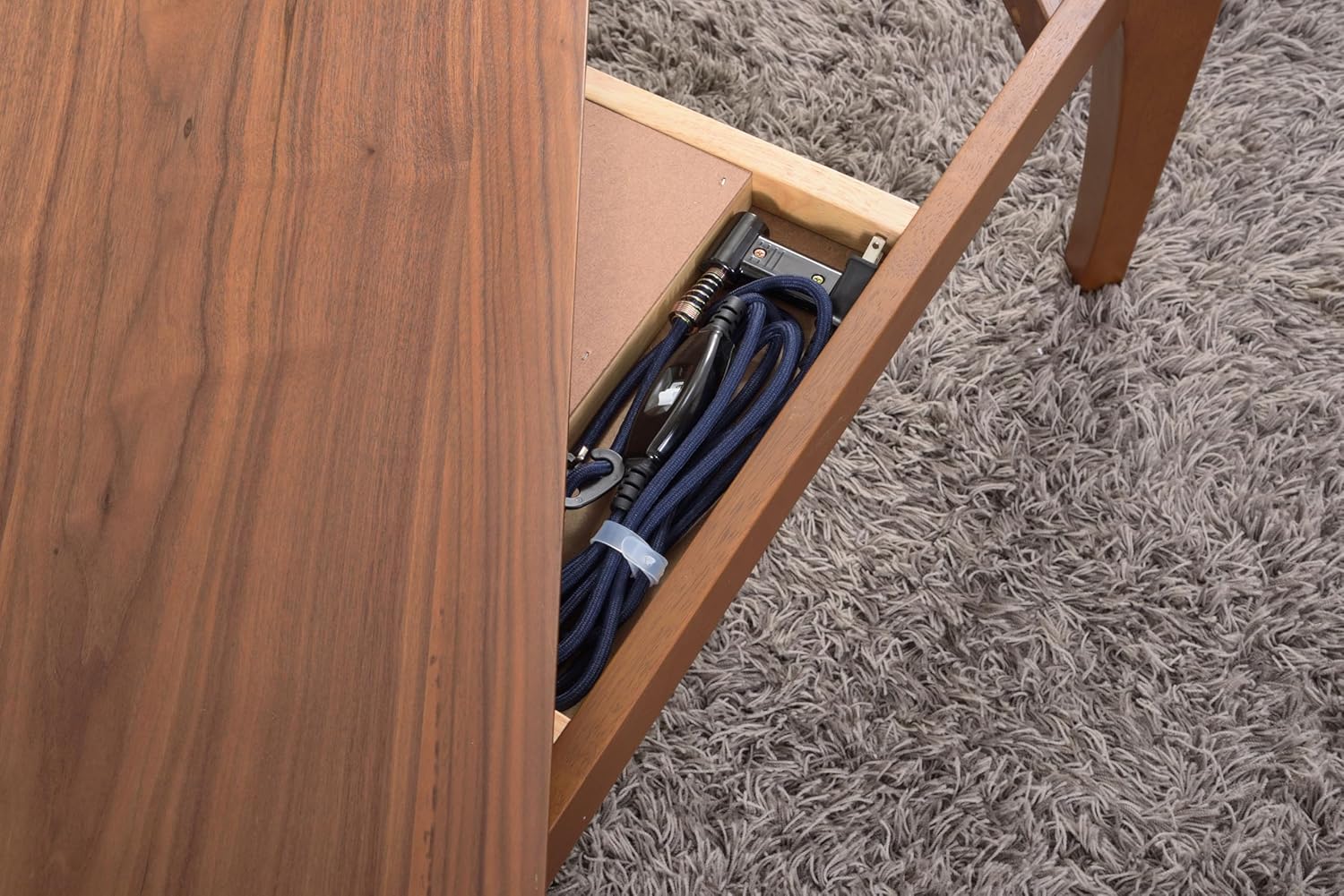 AZUMAYA KT-107 Kotatsu Heater Table, W30 x D30 x H15 Inches, Natural Walnut and Rubber Wood Table Material, Home and Living, Square Shape Table Top with Walnut Brown Color Square W30" x D30" x H15" Inches