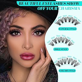 Lash Extension Kit 320Pcs,DIY Individual Lashes Clusters Kit,Lash Bond And Seal,Lash Remover For Eyelashes Extensions,Lash Applicator Tool For False Eyelash Cluster Kit At Home(50D,D-Mix9-16mm Kit)