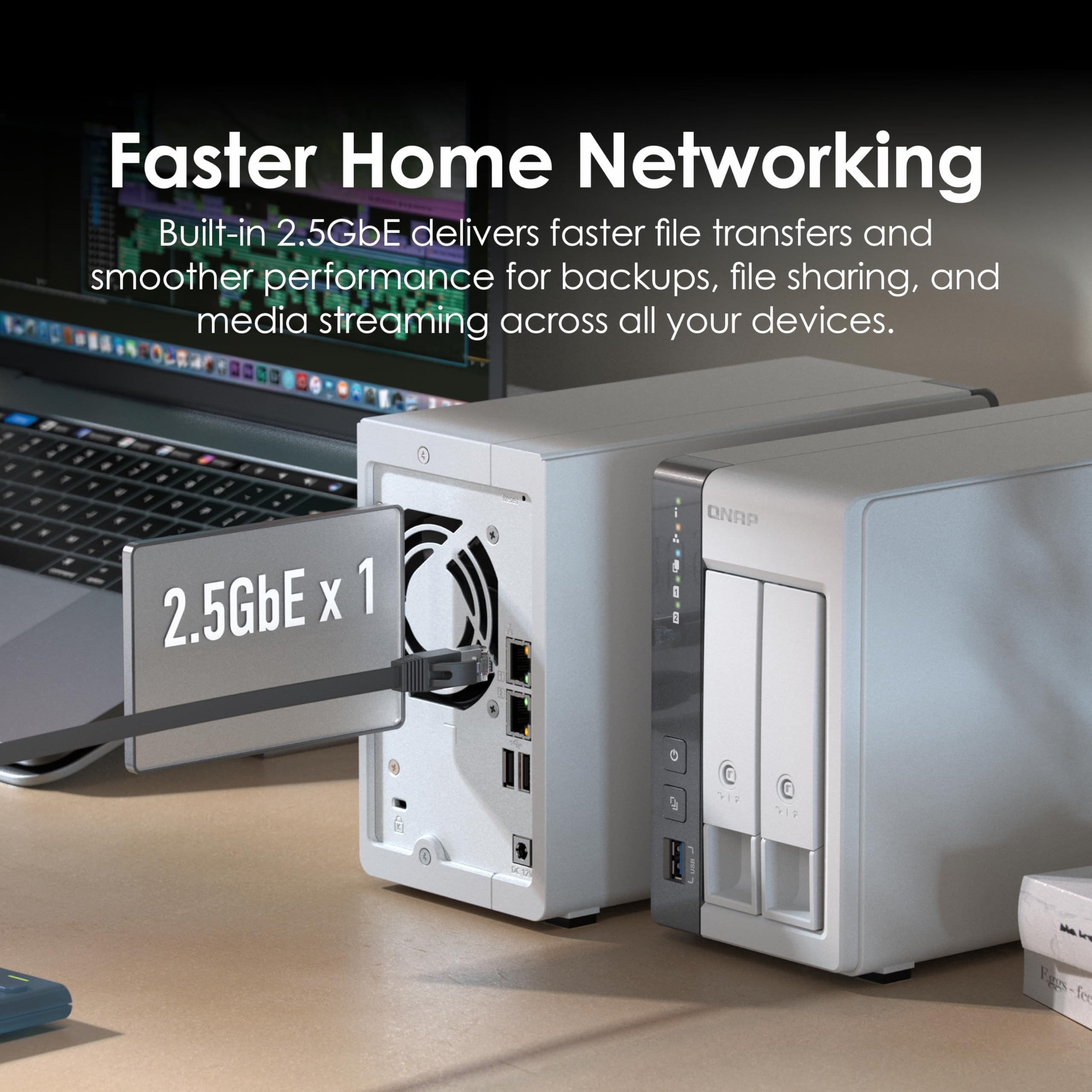Amazon.com: QNAP TS-216G-US - The Most Affordable 2-Bay 2.5GbE