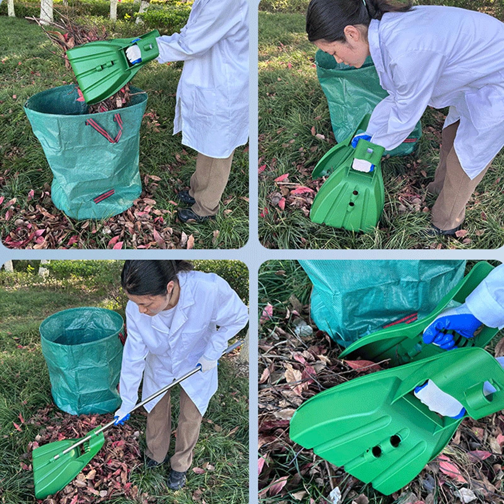 Laubkratzer für Gartenarbeiten, Blatthände – Hand-Rechen für Laubsammler | Ergonomische Gartenreinigung,