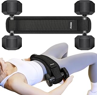 Balency Hip Thrust Belt for Heavy Dumbbells - Non-Slip Neoprene Padding, Booty Builder for Glute Workouts Gym Home