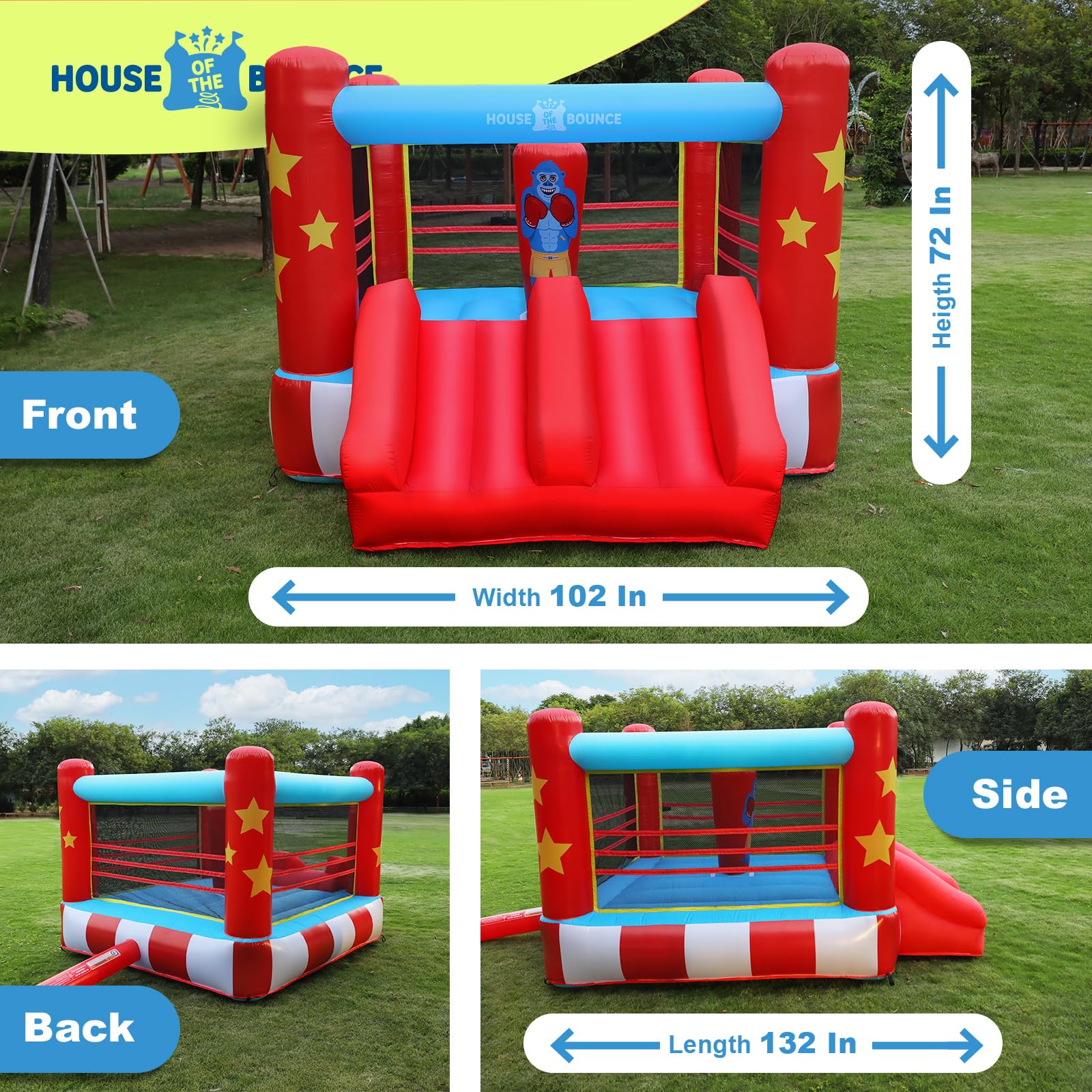 boxing ring moon bounce