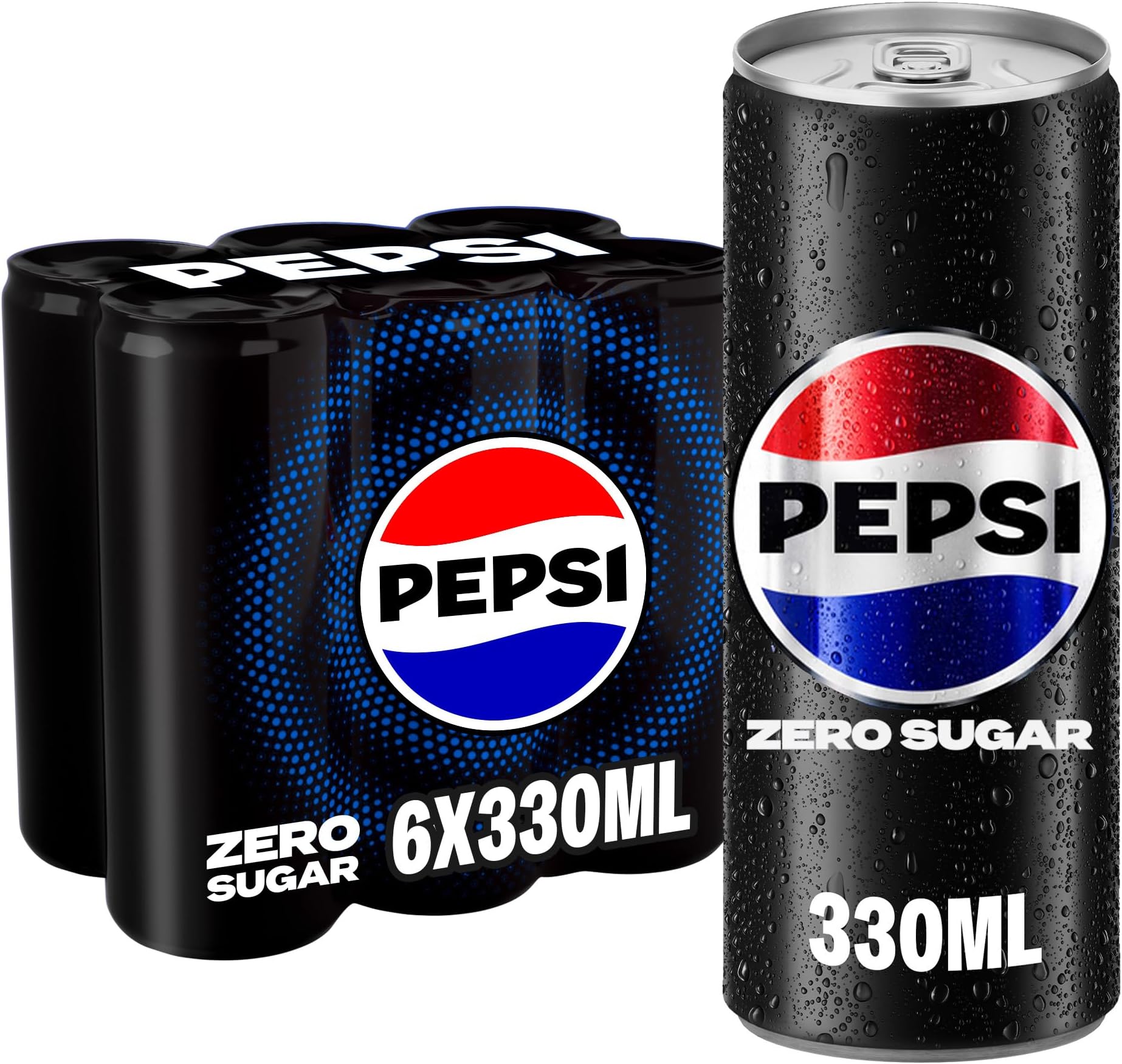Zero, Carbonated Soft Drink, Slim Can, 6 X 330 Ml