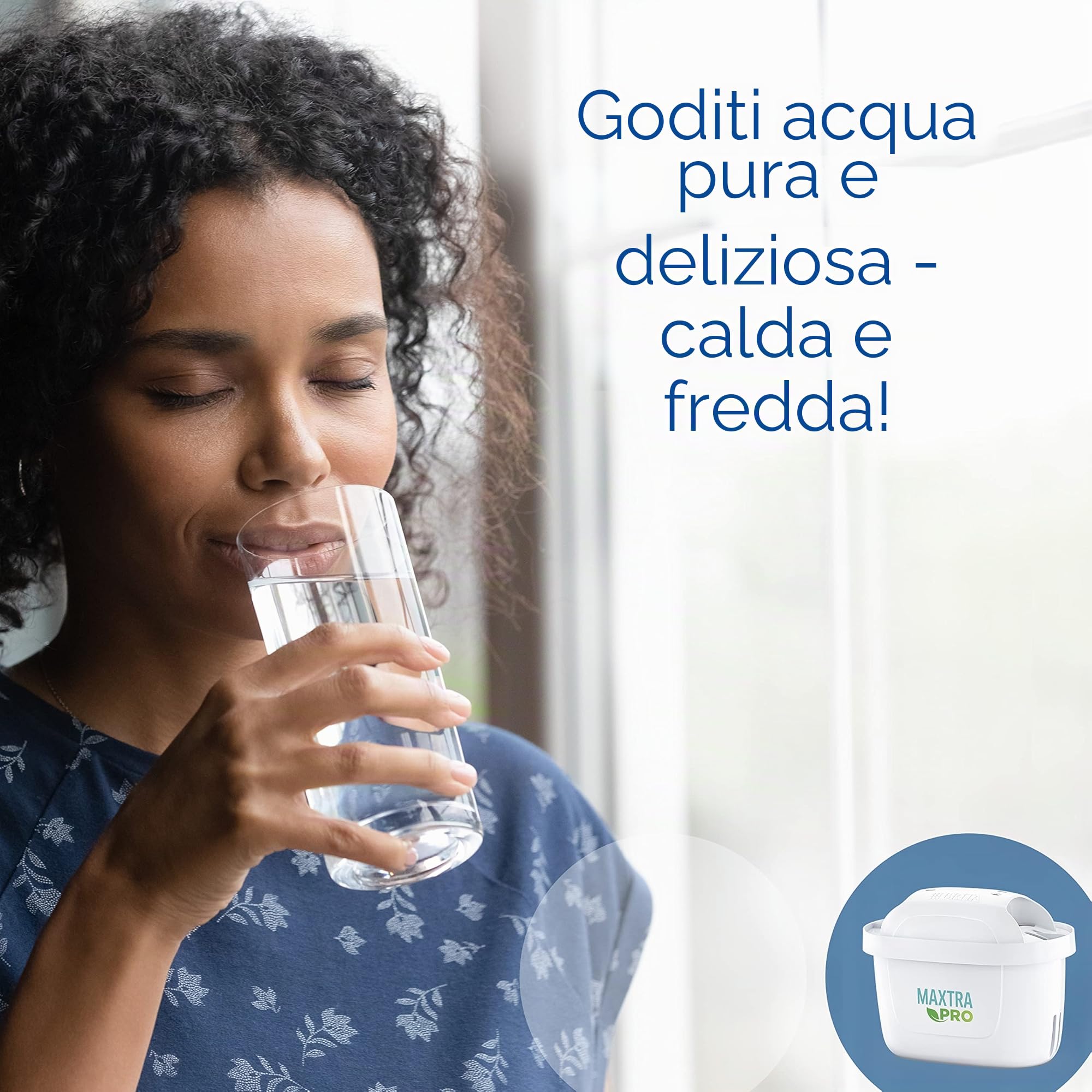 Brita Distributore filtrante per acqua 8, 2 L con filtro, Bianco