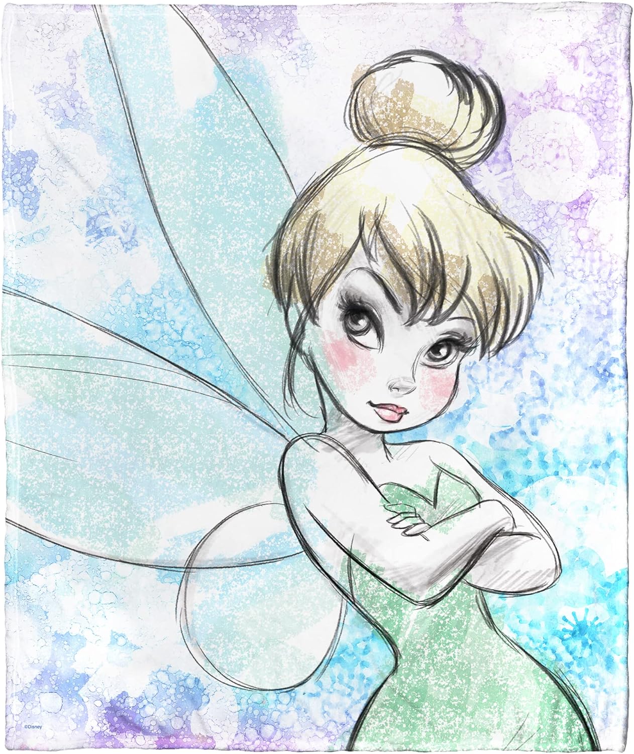 NORTHWEST Fairies Silk Touch Throw Blanket, 50" x 60", Dreams Do Come True