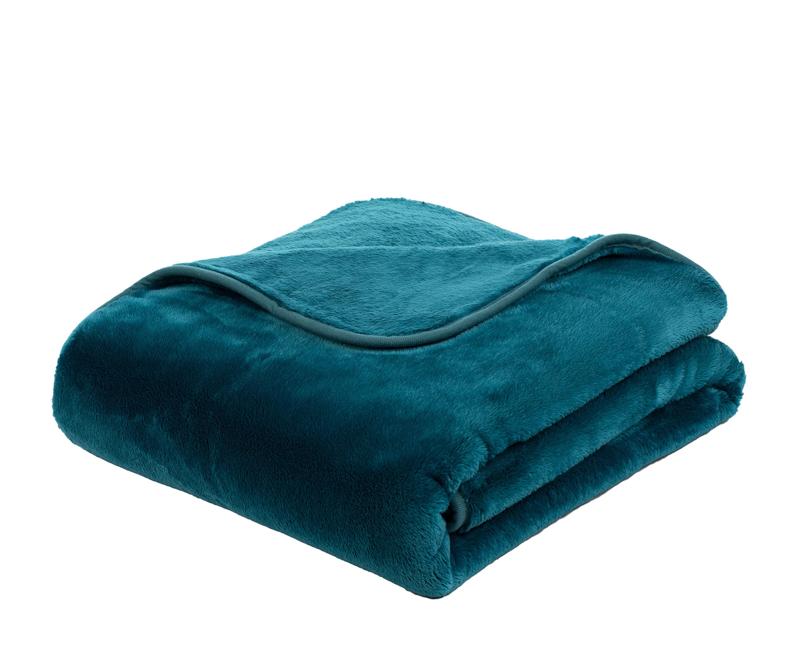 Gözze - Manta de Salón Sensación Cachemira Premium, 500 g/m², 130 x 170 cm - Turquesa