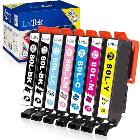 Amazon Lxtek Epson用 エプソン Ic6cl80l インクカートリッジ 6色セット とうもろこし インク 互換インク 2年保証 大容量 説明書付 残量表示 個包装 対応機種 Epson Ep 9a3 Ep 707a Ep 807ar Ep 808aw Ep 977a3 Ep 979a3 Lxtek インクカートリッジ 通販