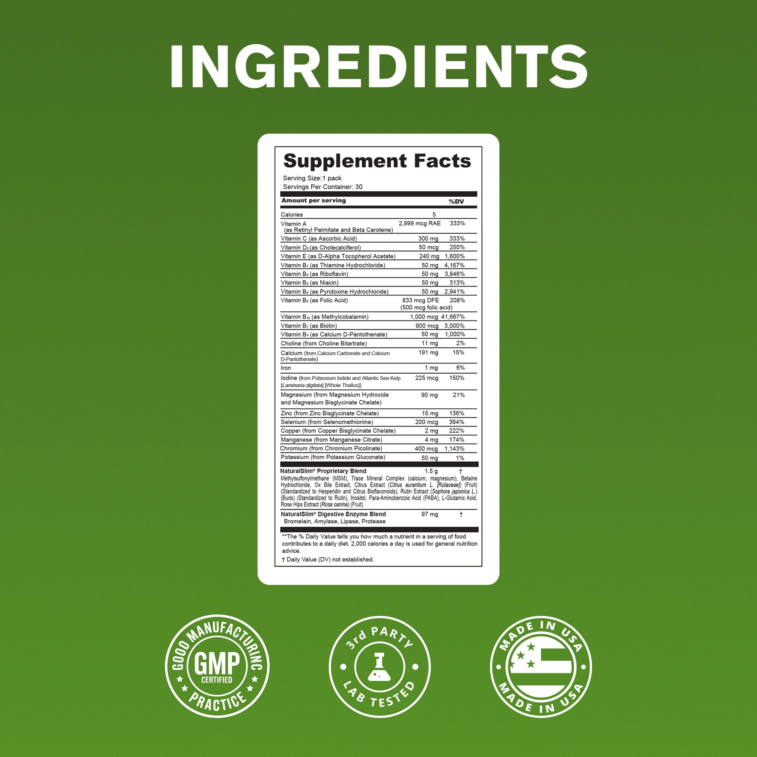 NaturalSlim Metabolic Vitamins, Multivitamin with Digestive Enzymes, 3 Pack — Amazon image 7