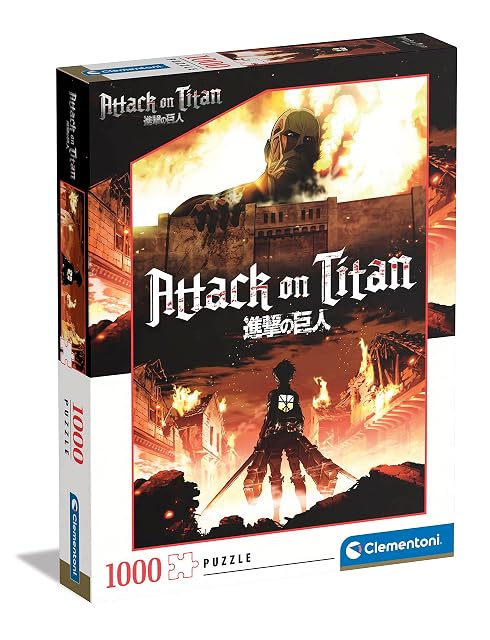 Clementoni - Puzzle Adulto 1000 Piezas Attack on Titans - Desde 14 años (39728)