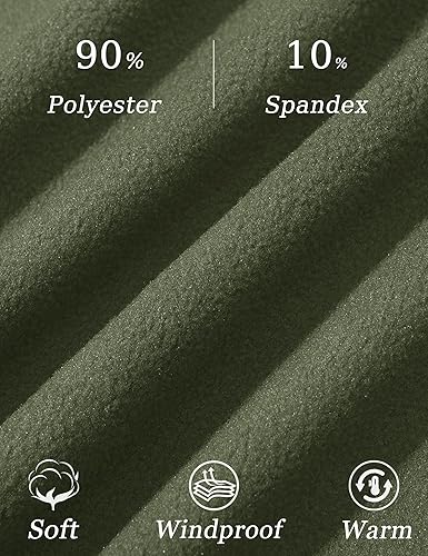 Miniatura 4 de MAGCOMSEN Chaqueta táctica para hombre, con forro polar, chaqueta de invierno suave, ligera, resistente al agua, abrigos para exteriores