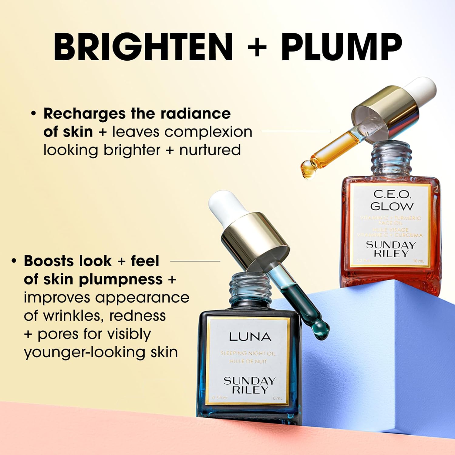 Sunday Riley Day + Night Brighten + Plump Set - Image 3