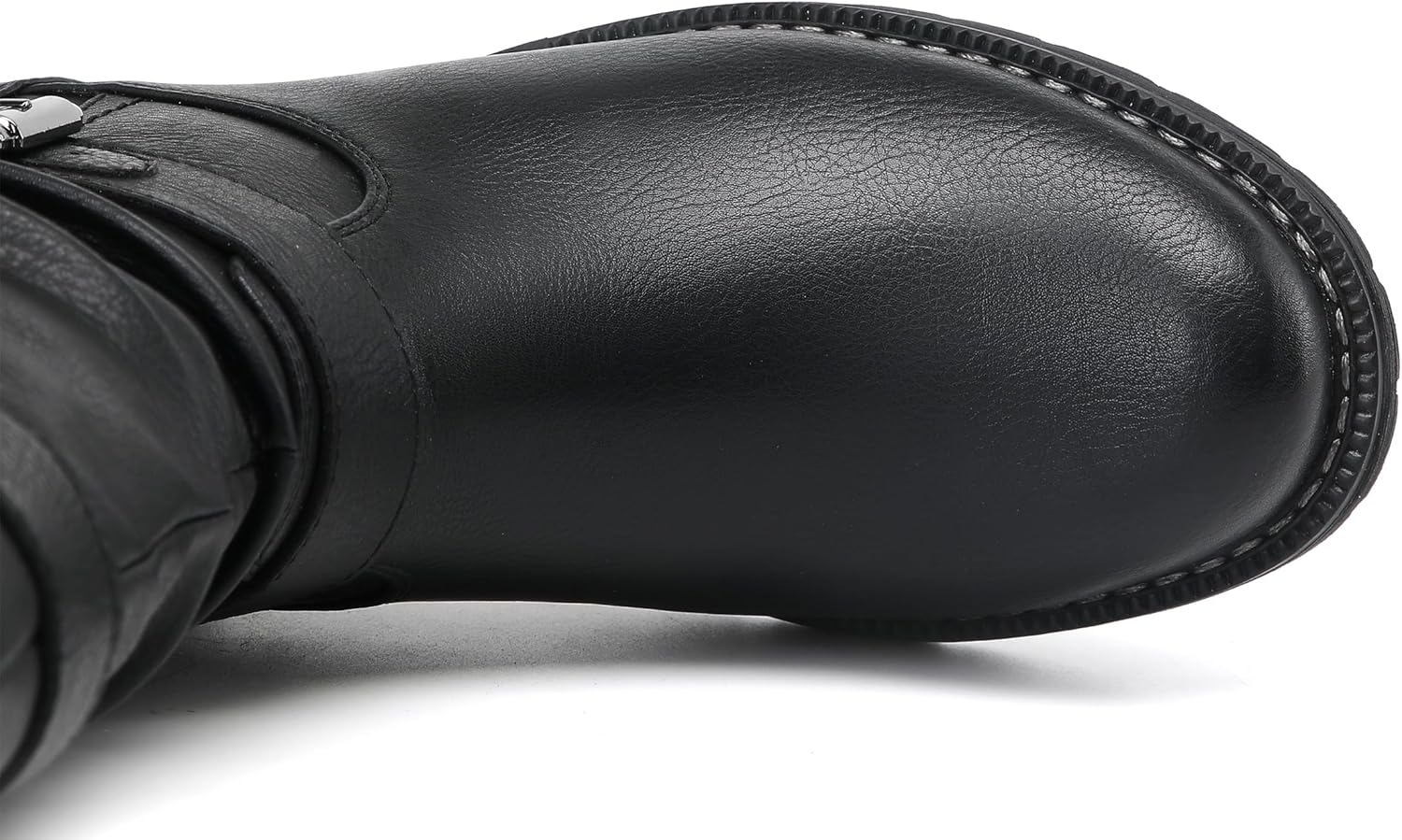 DECARSDZ Women's Fashion Mid Calf Black Boots For Women Dress Boot With Chunky Low Heel Style Zipper Comfort Booties - Image 6