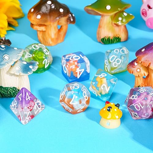 Miniatura 100 de UDIXI - Juego de dados poliédricos DND; juego de dados para Dungeons & Dragons, dados de calavera para DND, RPG, MTG y otros juegos de mesa