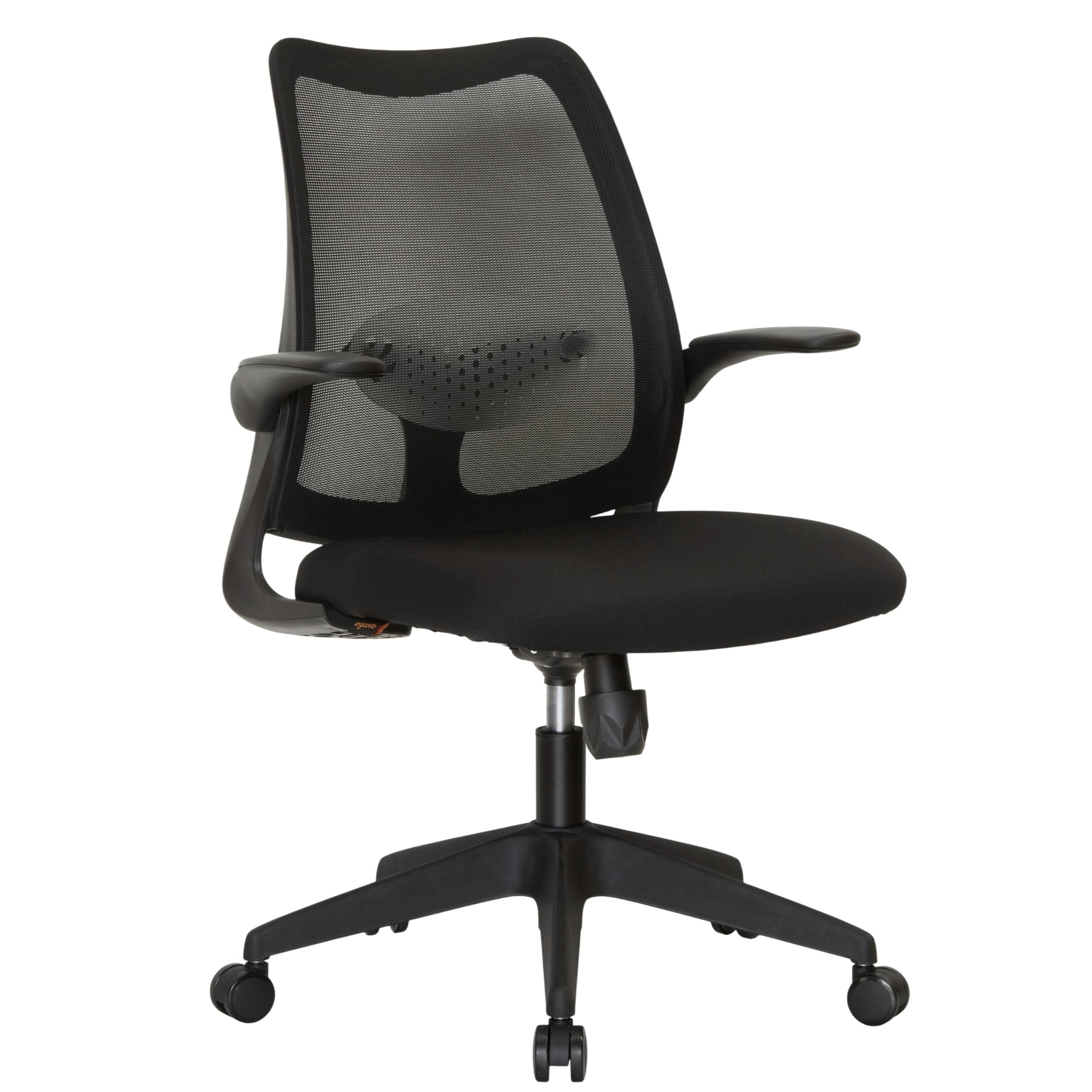 ErgoOtto Sedia Ufficio Ergonomica Capri, Sedia Scrivania di Colore Nero, Poltrona con Braccioli Reclinabili, Altezza Regolabile e Supporto Lombare, Ideale per Arredamento Casa o Ufficio