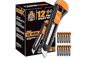 REXBETI Professional Box Cutter Safe 12-Pack: Your Cutting Solution for Smooth and Precision Work