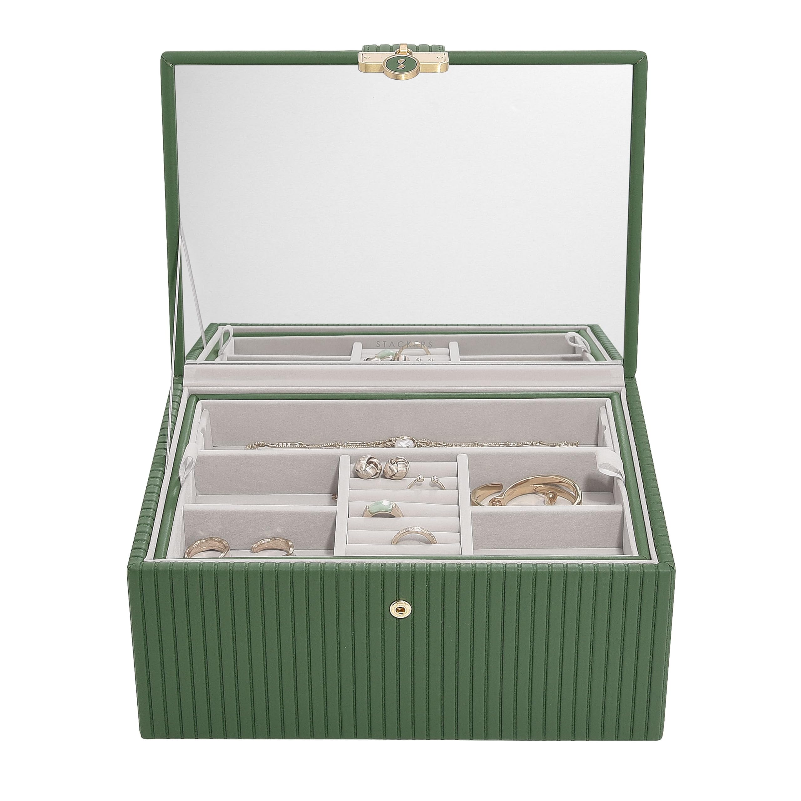 Stackers Emerald Luxury Classic Jewellery Box