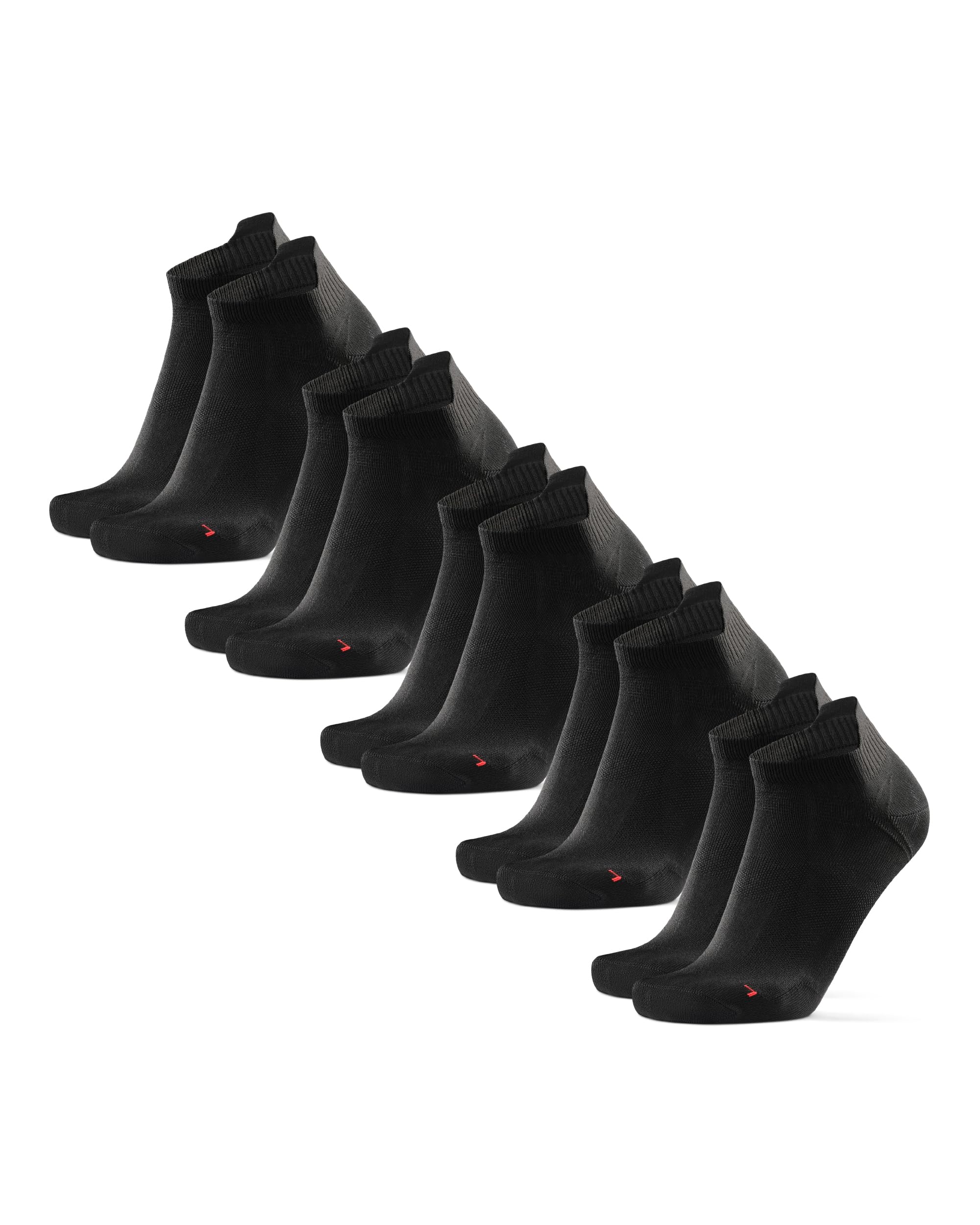 DANISH ENDURANCE Calcetines Cortos de Running, Calcetines Deportivos Antiampollas, Hombres y Mujeres, 3 o 5 Pares