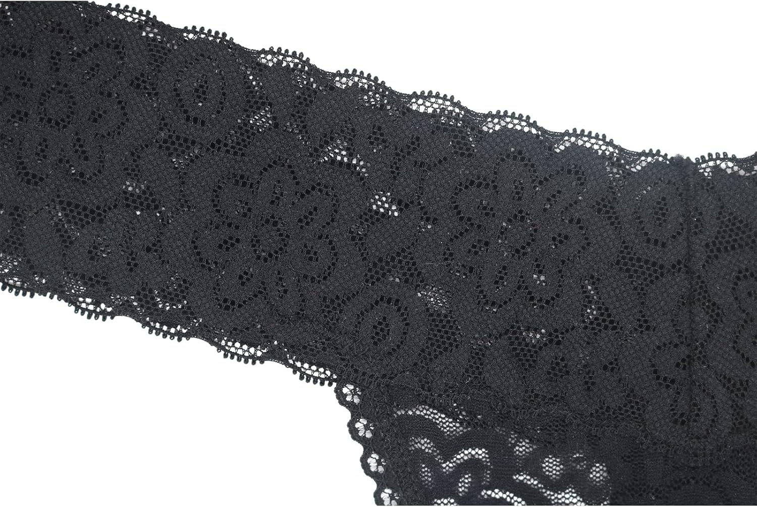 Lace Thongs For Women Plus Size Sexy Underwear T Back Stretch Womens Thongs Underwear 5/6/10 Pack - Image 6