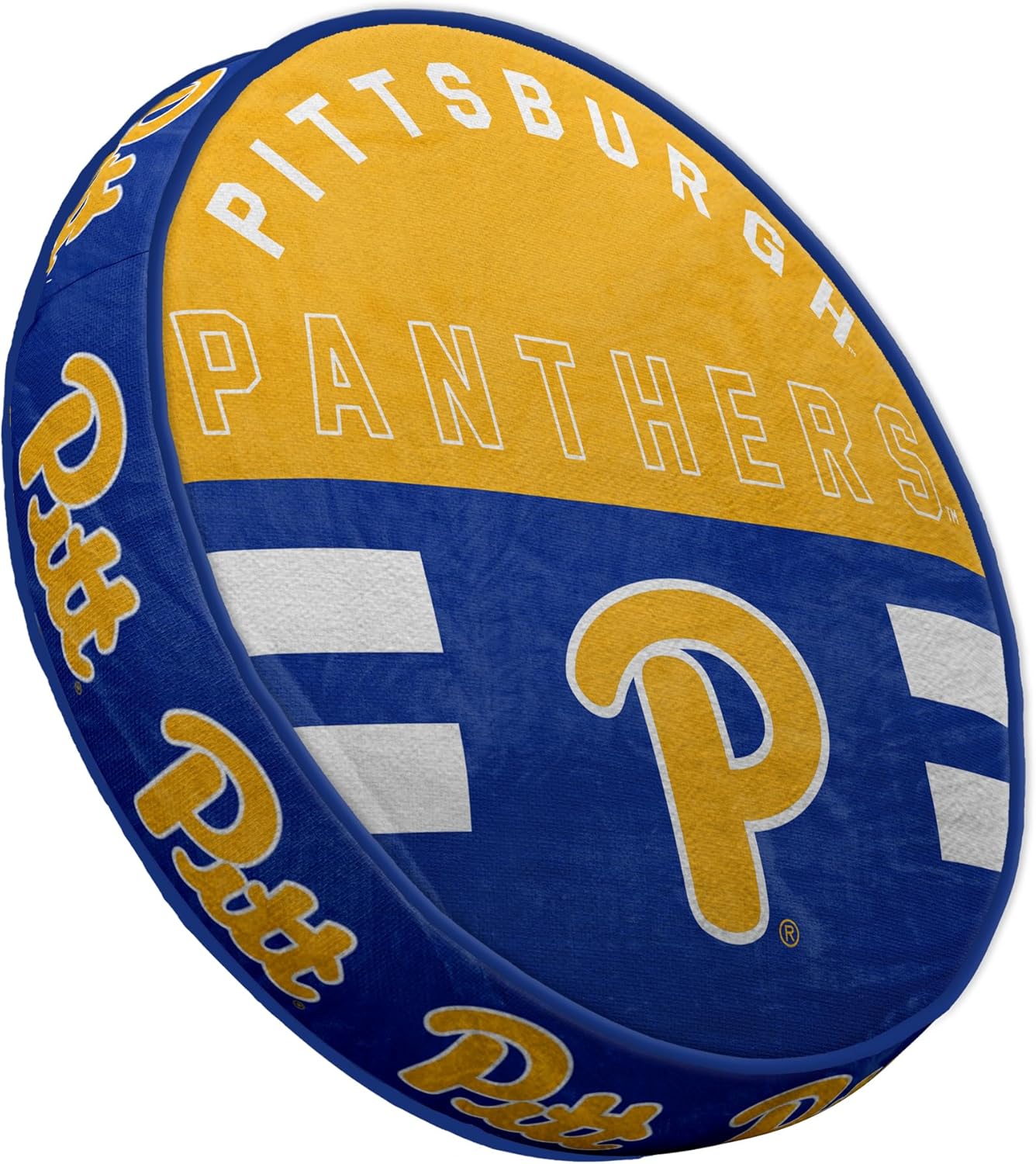 Plush Circle Pillow with NCAA Logo