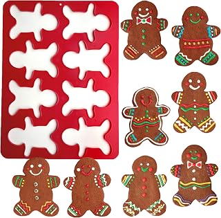 One Smart Cookie: Gingerbread Men Festive Premium Cookie Cutters for Baking, Decorating & Shaping – Kid Friendly, Fun, Durable & Easy to Use Baking Tools for Cookies, Pastries, & Holiday Treats